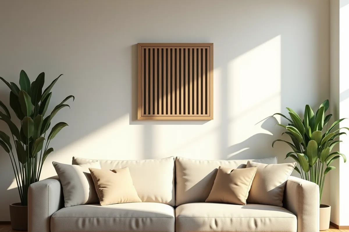 Grille d'aération installée sur une fenêtre pour améliorer la ventilation intérieure